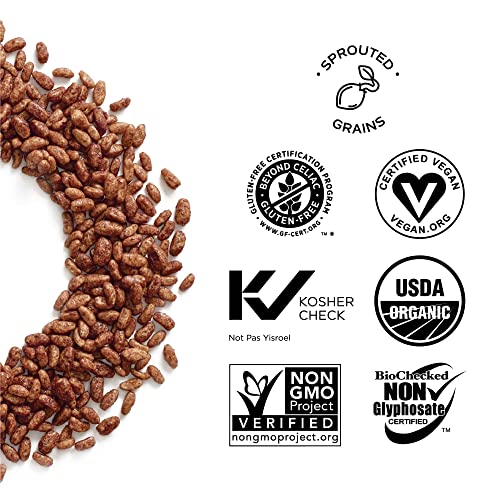 One Degree Organic Foods Sprouted Brown Rice Cacao Crisps, Usda Organic, Non-Gmo Gluten Free Chocolate Cereal, 10 Oz, 6 Pack #TOP4