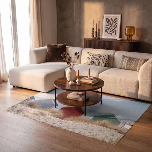 Alfombra salon rectangular de facil limpieza y reverso firme OnlyWow 5