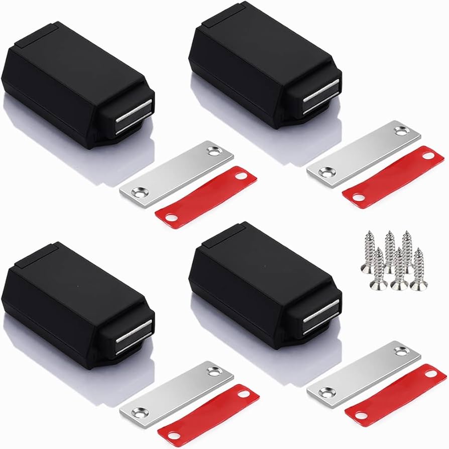 PushtoOpen Latch (Black) For Full Size Doors Sugatsune, 52 OFF