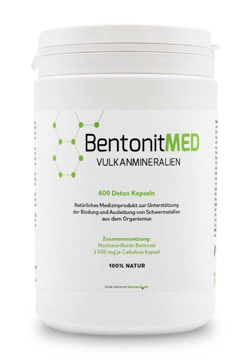Bentonite MED 600 Detox Capsules, Medical Device