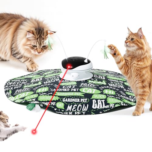 Gardner Pet Cat Laser Toys, Chargeable 5 in1 Hide and