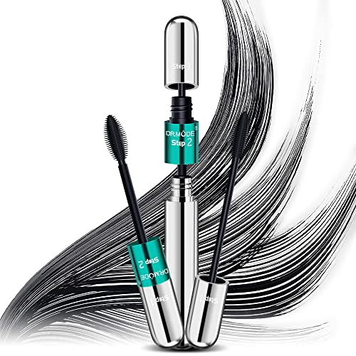 7. Bild von Mascara Wasserfest Schwarz – DRMODE Mas cara Cream Wimperntusche mit Silk Fiber, False Lash Look in one Wasserfest Langanhaltende Wimperntusche Schwarz