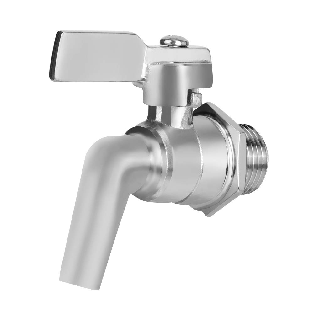 Raguso Grifo de cerveza de barril de acero inoxidable ajustable grifo de cerveza grifo grifo para cerveza casera barril dispensador de bebidas de vino