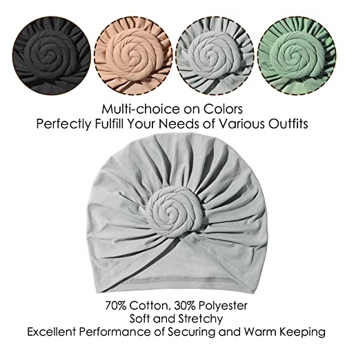 Image of KYNARI Turban Head Wraps for Women, Pretied Stretch Bonnet Hair Wrap | African Knot Turban Hats Pre Twist Headwear Soft Head Scarf Elastic and Breathable Head Covering Cancer Caps for Black Women