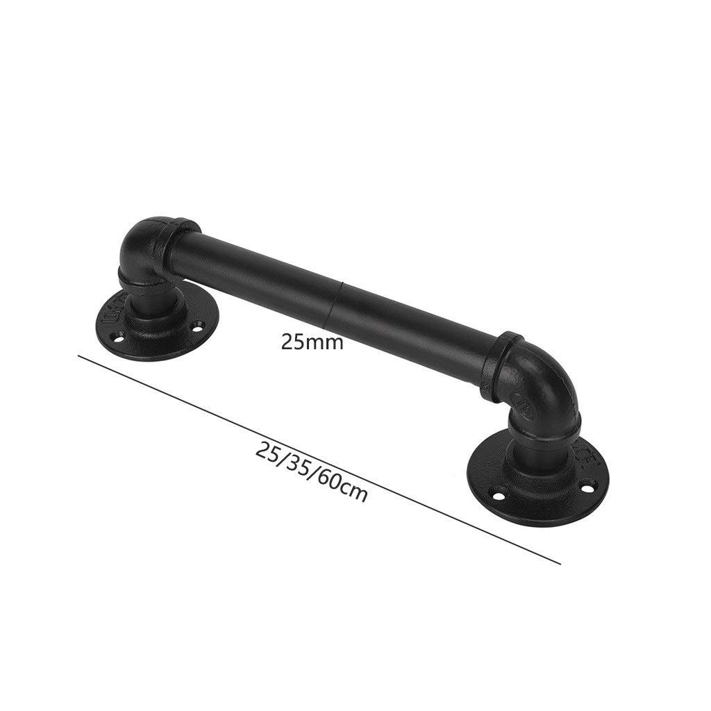 Amazon.co.jp: 納屋のドアハンドル、黒のアンティークインダストリアル