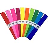 30 Hojas de Papel Crepe, De 51 x 75 cm, Utilizado Para la Boda, Cumpleaños Decoraciones del Partido, Color Aleatorio
