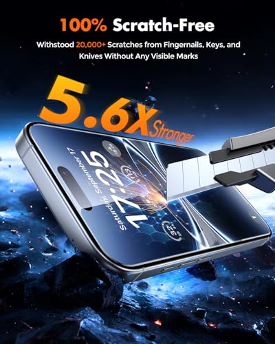 Image of UNBREAKcable for iPhone 16 Pro Screen Protector [Quick-Installation Box] 3-Pack 9H+ Hardness Shatterproof Tempered Glass [99.99% HD Clear] [Case Friendly] [Bubble Free] for iPhone 16 Pro 6.3 inch