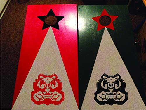 Cornhole Vinyl Decals Game Boar Skin - Custom Stickers Cornhole Outdoor Game for Kids Adults Cornhole Board Game Set1