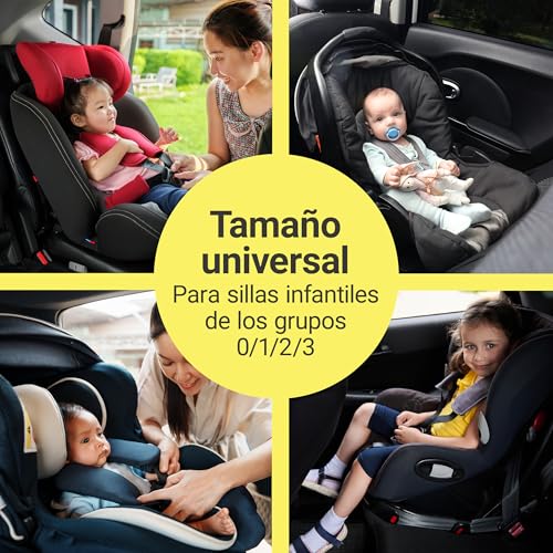 Miniatura 2 de Zamboo Funda Antitérmica Silla Coche Bebé - Protector Térmico Apto Para Portabebés Sillas A Contramarcha Y Asientos Infantiles De Grupo 0 1 2 3 - Con Bolsa Incluida - Plateado