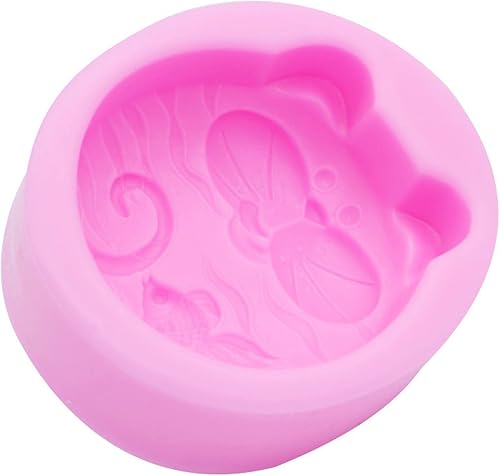 Miniatura 5 de Molde de fondant 2 piezas de azúcar hecho a mano jabón arcilla molde gato jabón silicona chocolate pastel molde