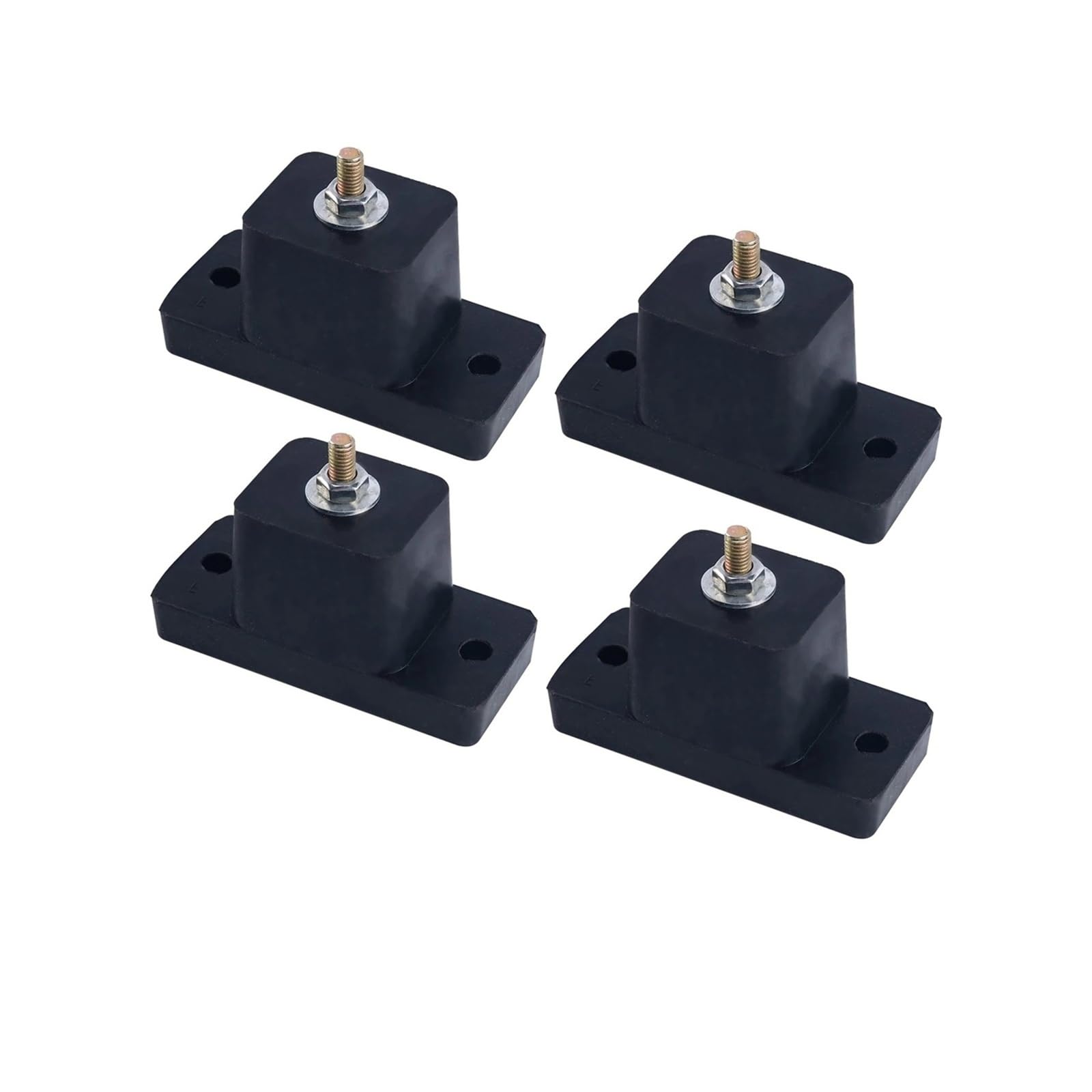 4 soportes de montaje antivibración de goma for aire acondicionado con amortiguación de impactos. Incluye 4 almohadillas aislantes antivibración.(AC-t4)