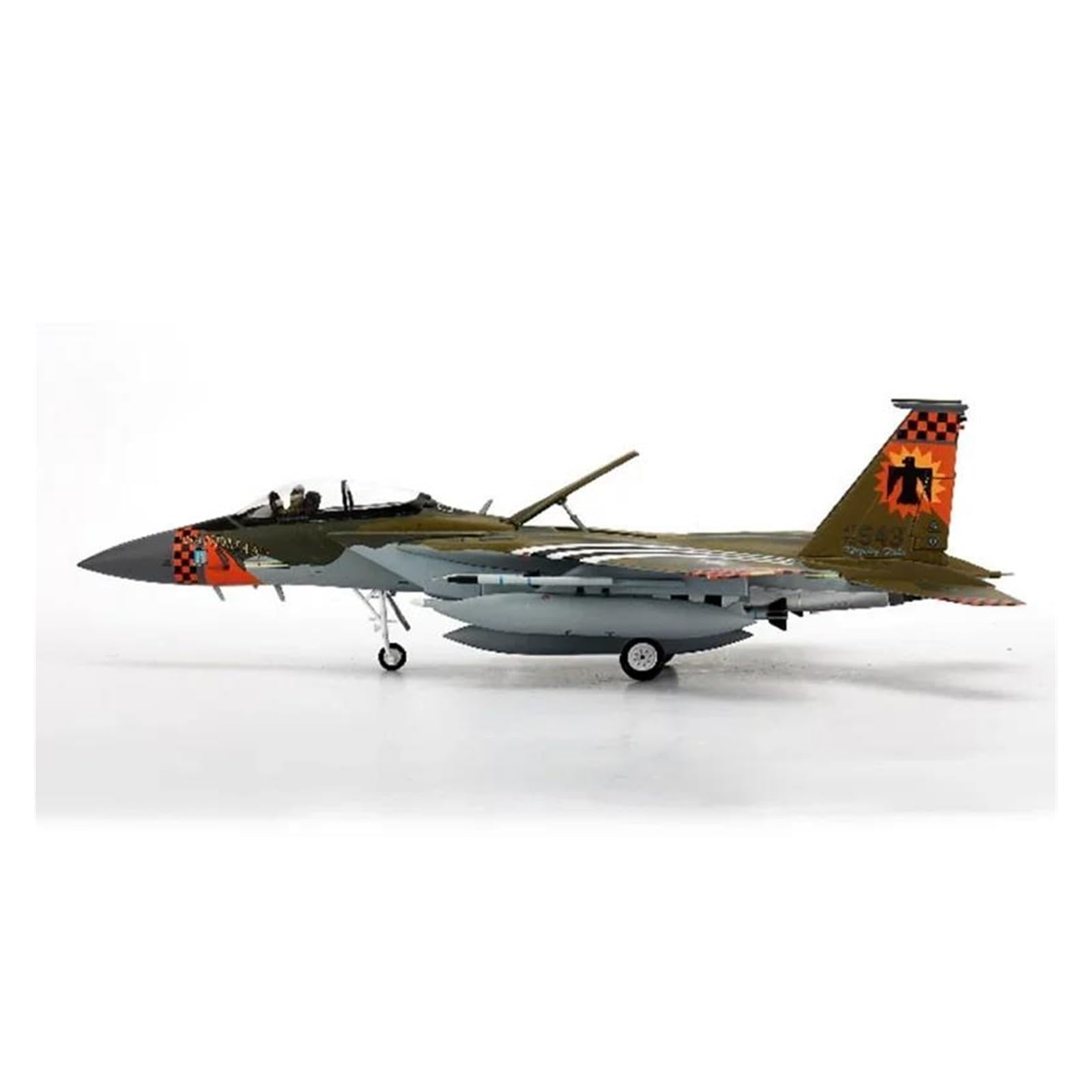 Must-Have for Collectors 1/72 per F15 F-15C F-15 con Supporto da Caccia pressofuso in Lega di Metallo Modello di Aereo per Aerei Kit di Costruzione di Modello Verde (Verde A)