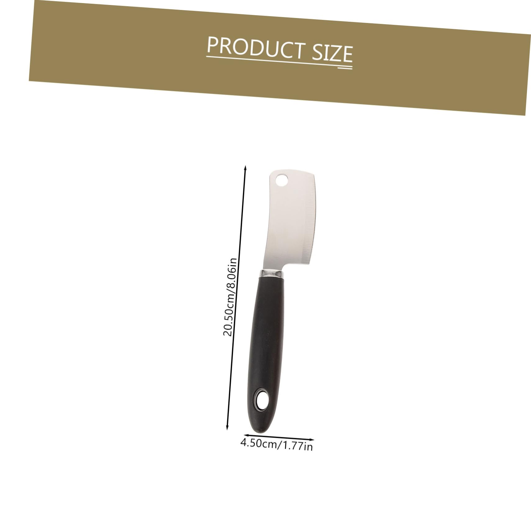 PRETYZOOM 2-piece Stainless Steel Cheese Cutters Set Mini Kitchen Knives for Block Cheese Fruit Vegetable and Steak Cutting