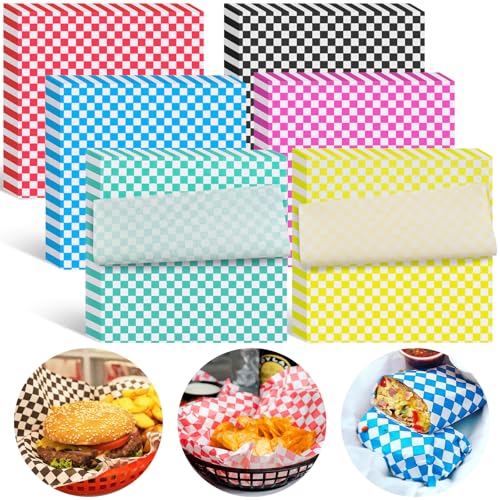 Deli Paper Sheets Checkered Sandwich Wraps (126P)