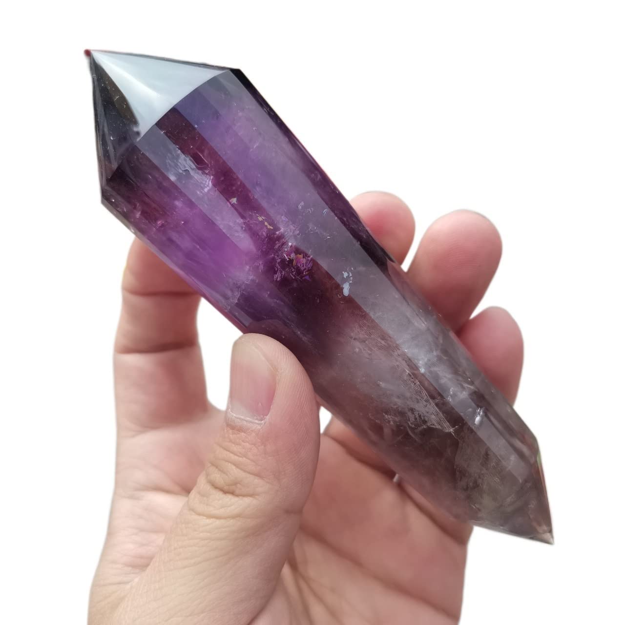 Améthyste violette naturelle 24 surfaces pour séance de méditation à la maison