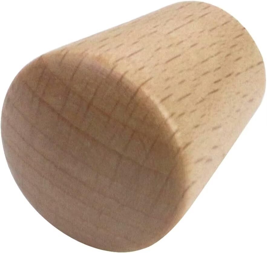 Boutons de tiroir en bois de commode poignées coniques x15 - 4