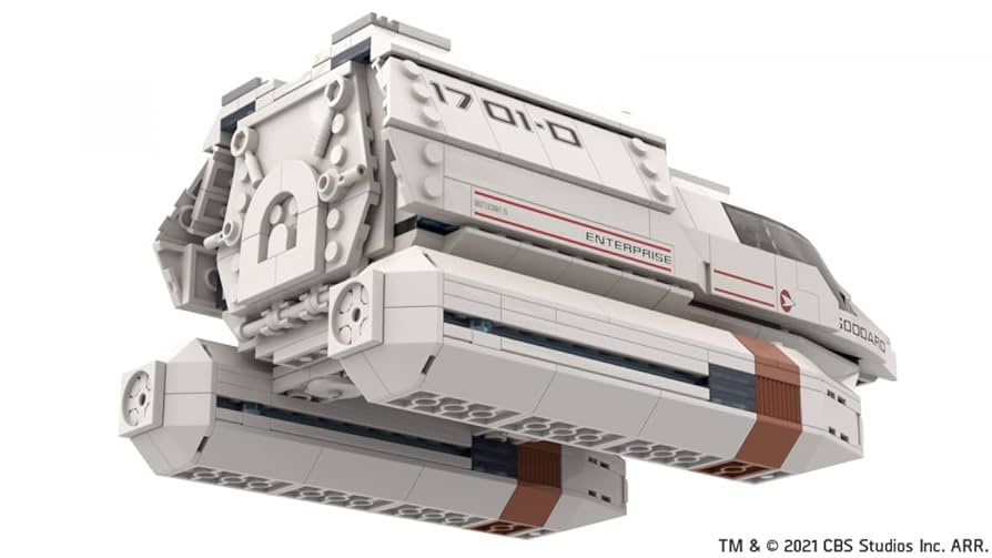 BlueBrixx Pro 104182 – Star Trek Shuttle typ 6 z klocków