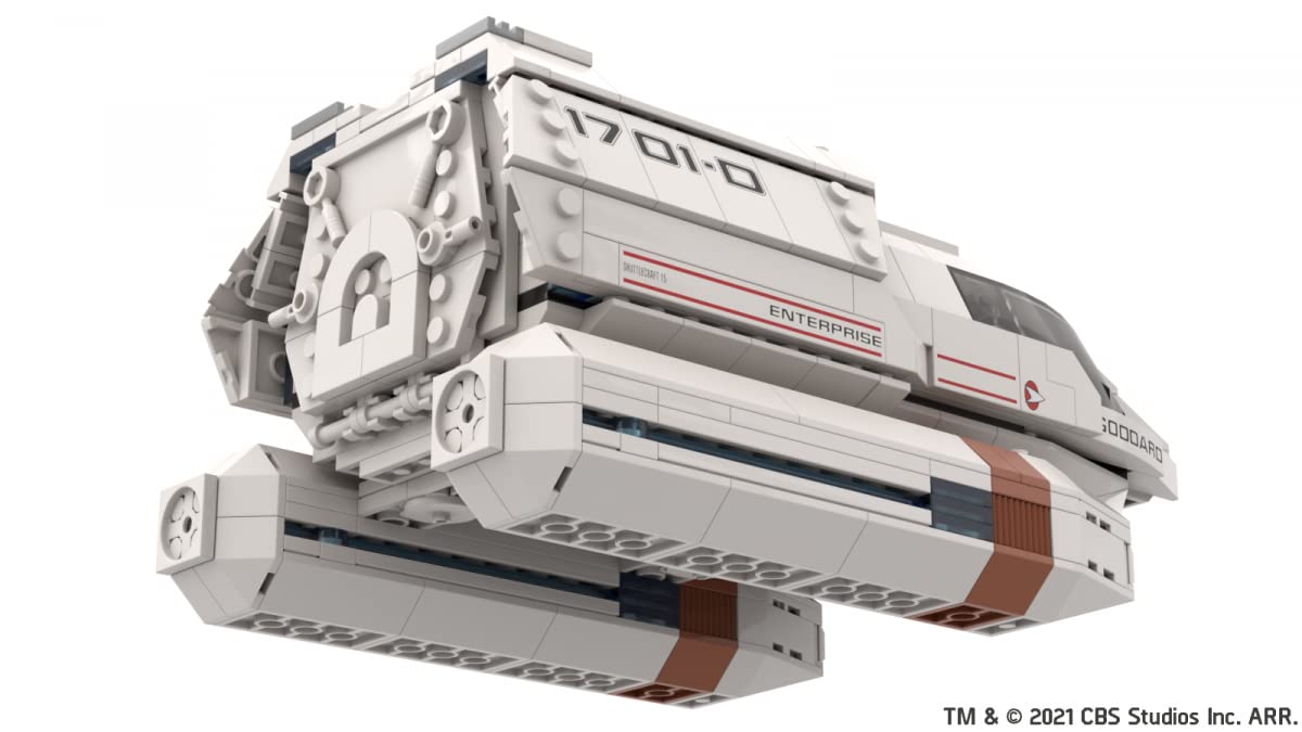 BlueBrixx Pro 104182 – Star Trek Shuttle Typ 6 aus Klemmbausteinen mit 548 Bauelementen. Kompatibel mit Anderen Klemmbausteinmarken. Lieferung in Originalverpackung.