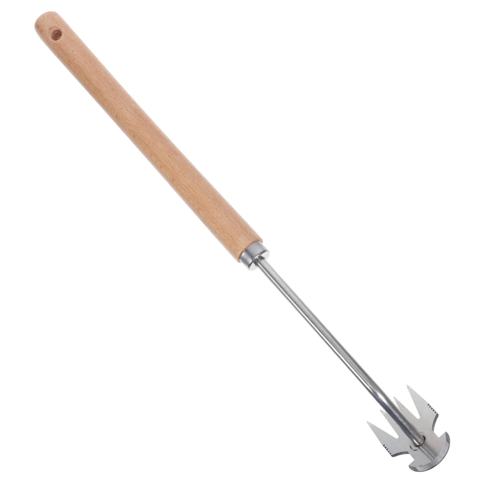 Kisangel Lot De 5 Outils De Jardinage À Pousser Et À Tirer Outil De Désherbage Râteau Désherbeur À Creuser en Profondeur pour Une Utilisation Robuste Et Robuste