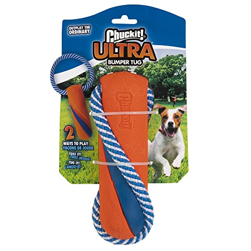 Chuckit! - Ultra Bumper Tug - Jouet à Poursuivre pour Chien - Jouet de Récupération pour Chien - Jouet de Traction pour Chien - Jouet en Caoutchouc Robuste - Taille Unique Cover