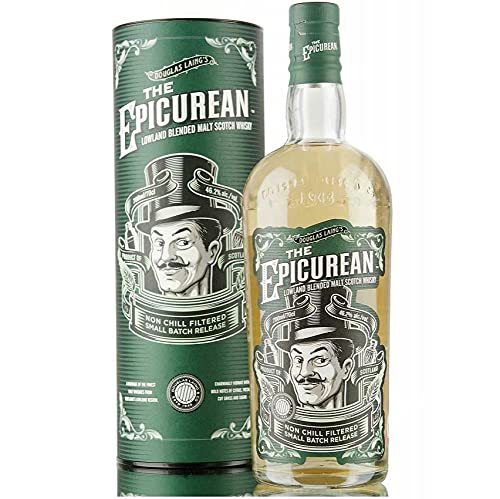 EL WHISKY ESCOCÉS DE MALTA DE MEZCLA DE LAS TIERRAS BAJAS EPICÚREAS 70 CL