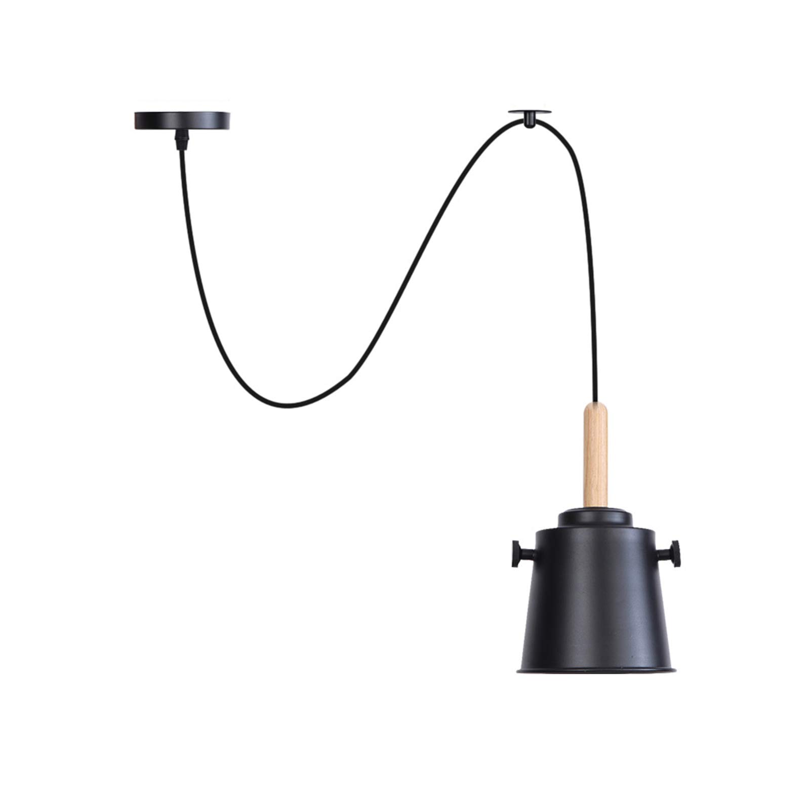Lámpara Colgante Vintage Industrial con Cable Ajustable para Techo de Salón