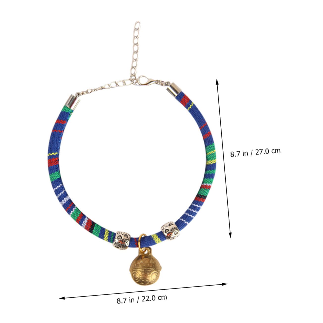 Happyyami 9pièces Collier Pour Chat Réglable Avec Clochette De Colliers Ethniques Pour Animaux De Compagnie Et Accessoire Confortable Pour Chats Et Petits Chiens