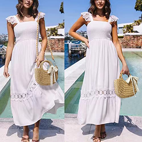 Bolso de mano clutch de paja para verano miniatura 4