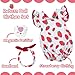 BABESIDE 3Pcs Reborn Baby Doll Clothes for 17-22 Inch Dolls,Strawberry Outfit Set with Magnetic Pacifier, Cute Baby Doll Accessories for Newborn Reborn Girl Dolls