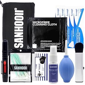 Camera Cleaning Kit for DSLR Mirrorless Cameras Sensor Cleaning and Lens Cleaning with Carry Bag for APSC-Camera