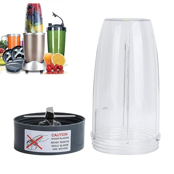 Image of WONDER STAR REPLACEMENT JUICER EXTRACTOR JAR 950ML | COMPATIBLE FOR NUTRIBULLET NB 101 600&900W, OEM QUALITY,IMPORTED (NUTRI BULLET JAR 950ML)