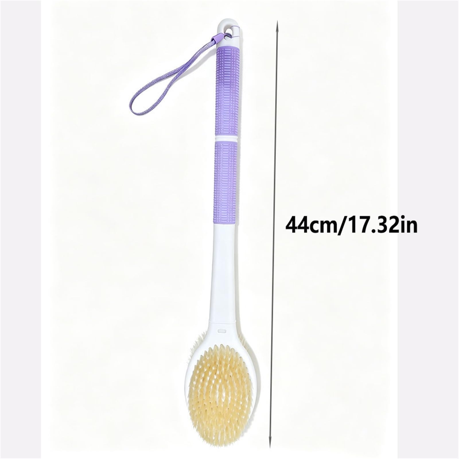Badebürste Mit Langem Stiel Doppelter Rückenschrubber for die Dusche | Badebürste mit langem Griff, Körperpeeling for Nass- oder Trockenbürsten, Männer und Frauen(2Pcs 44cm Mix Colors)