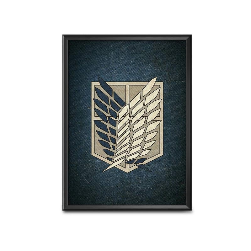 FRAME WALE BHAIYA Home Decor Frames - Attack On Titan Symbol Modern Anime Art Wall Framed Paintings for Office, Dining, Living Room Decoration (8inchx12inch,Framing with Leminated Poster),FWBAOT53-image-44