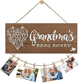 Picture Frame Gifts for Grandma Birthday Gifts-Grandma's Brag Board,Gifts for Grandmother from Granddaughter Grandson,Nana Mothers Day Grandkids Photo Holder Cute Gifts for Thanksgiving,Christmas