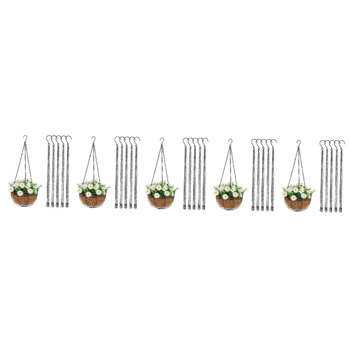 Toddmomy 5 Set Sospesa Per Fioriere Ganci Per Piante E Mangiatoie Per Uccelli Resistente Decorazione Per Ed Esterni 5 Pezzi*5