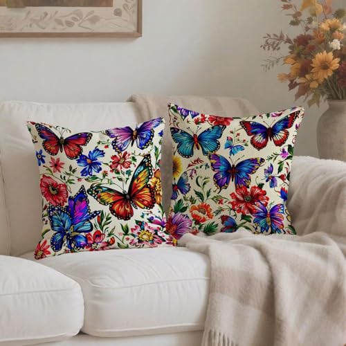Housse coussin 75x75cm double face avec fermeture éclair invisible