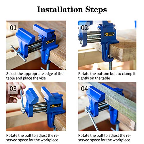 Forward Z30G 3-Inch Clamp-On Vise - Thumbnail 5