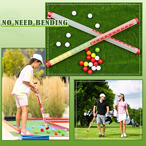 Honoson Practice Golf Balls And Golf Ball Retriever 2 Portable Golf Ball Picker Shag Tube With 42 Foam Golf Practice Balls Plastic Golf Shag Tube For Men Women Kids Golf Party Favors Supplies #TOP6
