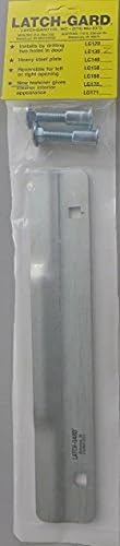 Miniatura 3 de Latch Guard LG130Z - Placa de protección de pestillo de puerta de 1-34 x 10 pulgadas para puertas batientes, acero calibre 12, acabado cepillado