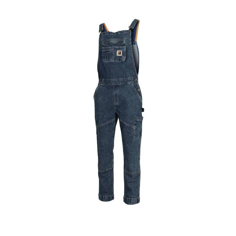 D-Work Balto - Mono de trabajo (talla XXL), color azul lavado, resistente y cómodo