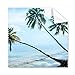 Ocean Beach Green Tree Picture Cleaning Cloth Phone Screen Glasses Cleaner 5pcs