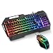 Empire Gaming - Drak Fury Gamer Keyboard and Mouse Pack – Smartphone Holder - 19 Anti-Ghosting Keys – 12 Multimedia Shortcuts - 7 3200 dpi Buttons– 11 LED RGB Back Lighting Modes – Wired USB