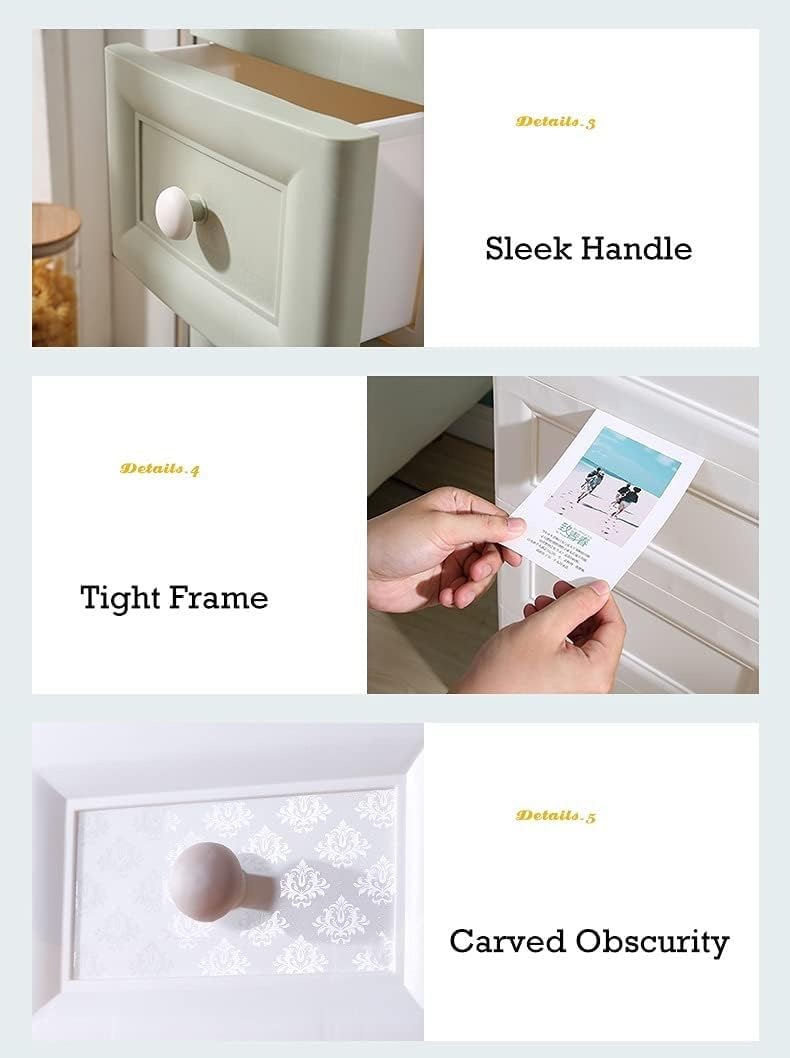 Casier de rangement en plastique pour armoire d'enfant avec tiroirs de grande capacité, design multicouche pour salon, chambre à coucher, chambre d'enfant, nization bleu gris, 6 couches