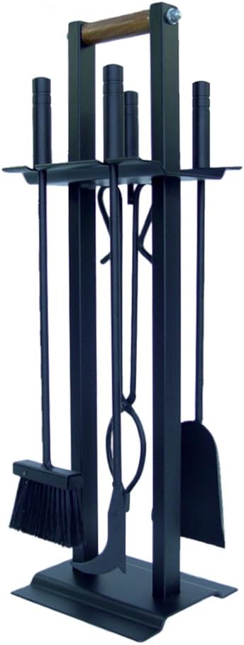 Imex El Zorro 12023-N – Pack of 4 for Square Fireplace, Black
