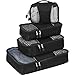 eBags Packing Cubes - 4pc Small/Med Set (Black)