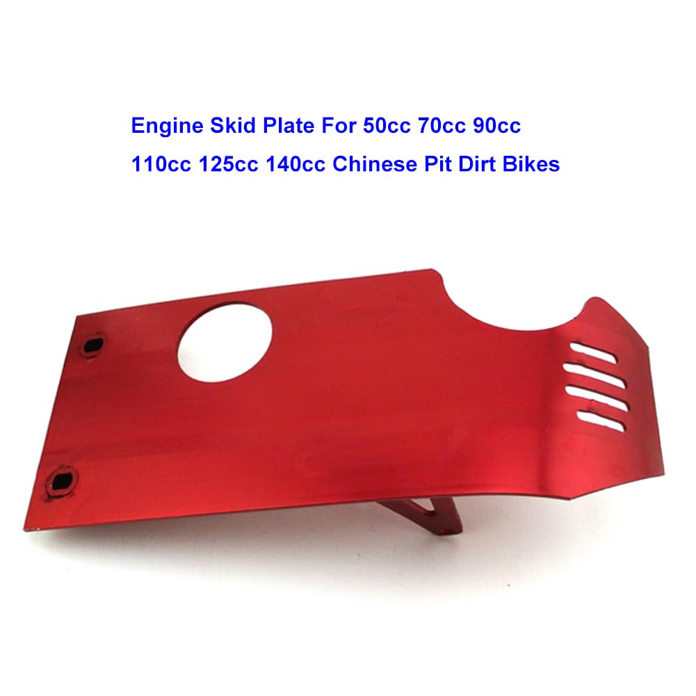 Piastra paramotore in Alluminio Rosso per CRF50 XR50 2000 2007 Pit Dirt Bikes 50cc 70 90 110 125 140cc Pit Bike Cinese Thumpstar BSE Apollo Kayo Stomp Piranha DHZ Braaap Lifan YX