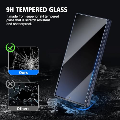 Image of STP FEEL Premium Privacy Tempered Glass Screen Protector Guard Compatible For Samsung Z Fold 7 5G (8 Inch, Pack of 1) Full Edge to Edge Coverage Anti-Spy /Anti-Peeping 9H Hardness