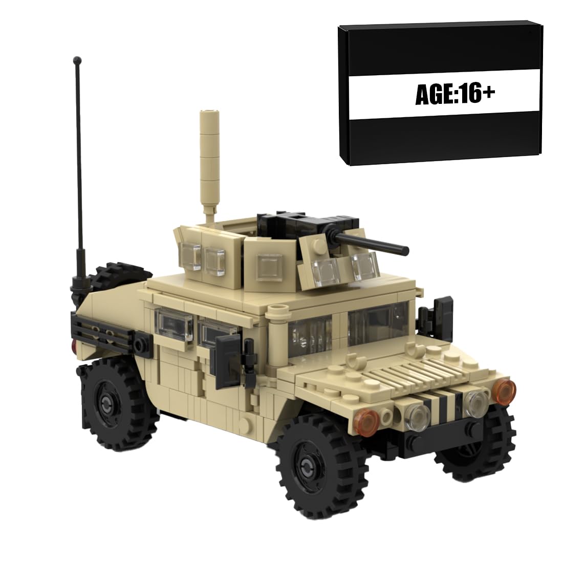 Set di mattoncini da costruzione militari statunitensi, veicolo militare, modello carro armato, giocattolo da collezione e regalo per adulti, 430 pezzi
