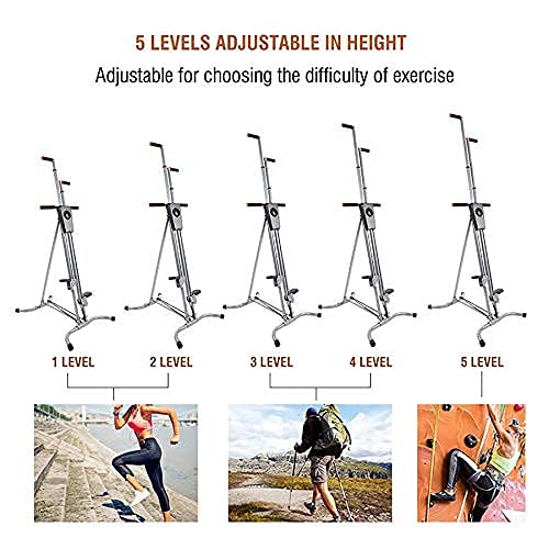 Image of Vertical Climber Machine, Home Gym Exercise Folding Climbing Machine,Indoor Vertical Climbing Exercise Machine, Aerobic