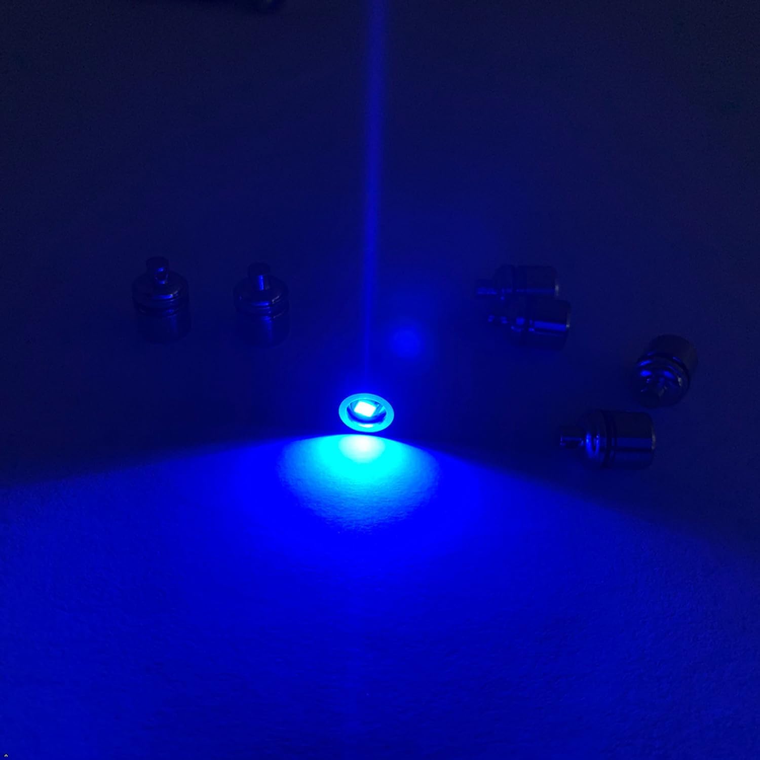 50-Pack Mini LED Electric Lights DIY Kit for Crafts, Dollhouses, Miniatures, Battery Powered, RGB Color Changing, Cordless, Individual Spotlights, Indoor Use